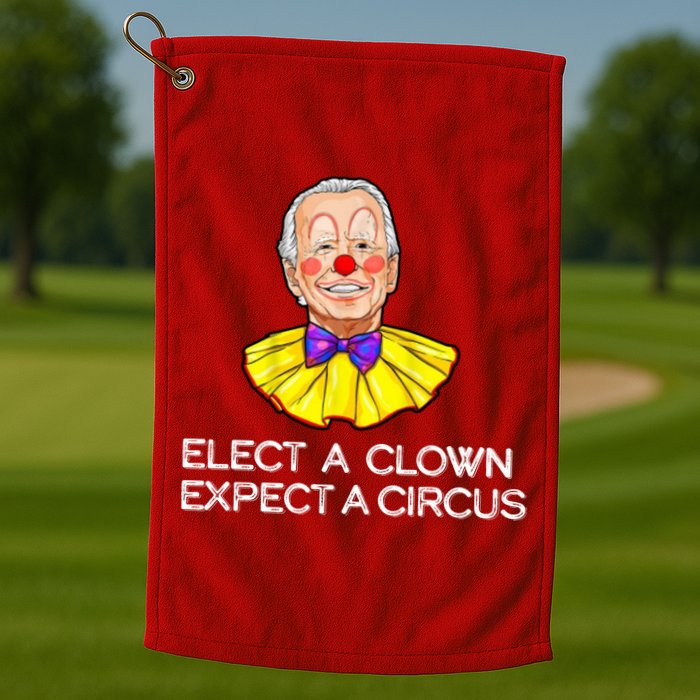 Joe Biden Elected A Clown Circus Golf Towel