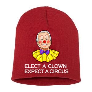 Joe Biden Elected A Clown Circus Short Acrylic Beanie