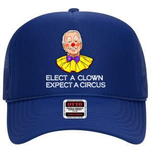 Joe Biden Elected A Clown Circus High Crown Mesh Back Trucker Hat