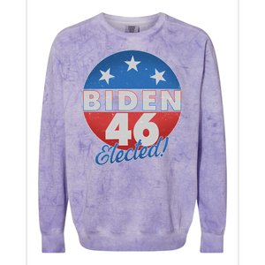 Joe Biden For 46th President Elected  Colorblast Crewneck Sweatshirt