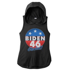 Joe Biden For 46th President Elected  Ladies PosiCharge Tri-Blend Wicking Draft Hoodie Tank