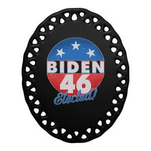 Joe Biden For 46th President Elected  Ceramic Oval Ornament