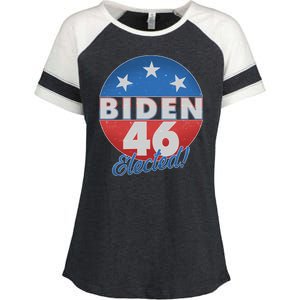 Joe Biden For 46th President Elected  Enza Ladies Jersey Colorblock Tee