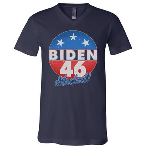 Joe Biden For 46th President Elected  V-Neck T-Shirt