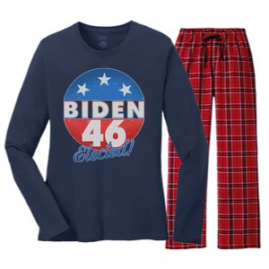 Joe Biden For 46th President Elected  Women's Long Sleeve Flannel Pajama Set 