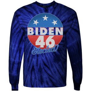 Joe Biden For 46th President Elected  Tie-Dye Long Sleeve Shirt