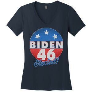 Joe Biden For 46th President Elected  Women's V-Neck T-Shirt