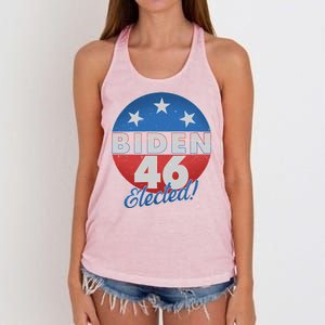 Joe Biden For 46th President Elected  Women's Knotted Racerback Tank