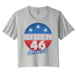 Joe Biden For 46th President Elected  Women's Crop Top Tee