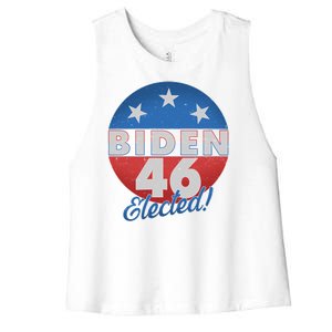 Joe Biden For 46th President Elected  Women's Racerback Cropped Tank