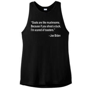 Joe Biden Funny Quote Ladies PosiCharge Tri-Blend Wicking Tank