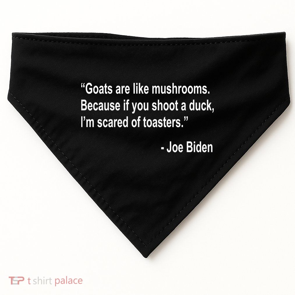 Joe Biden Funny Quote USA-Made Doggie Bandana