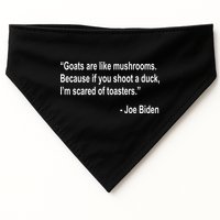Joe Biden Funny Quote USA-Made Doggie Bandana