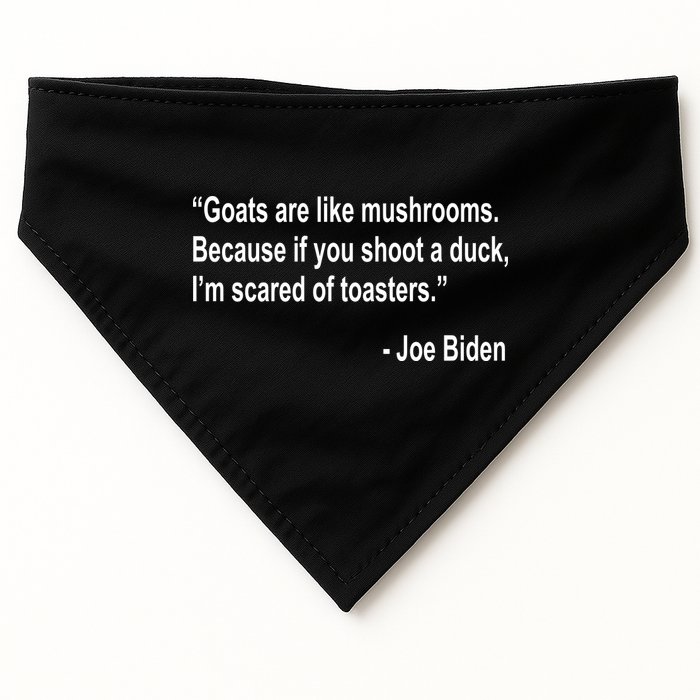 Joe Biden Funny Quote USA-Made Doggie Bandana