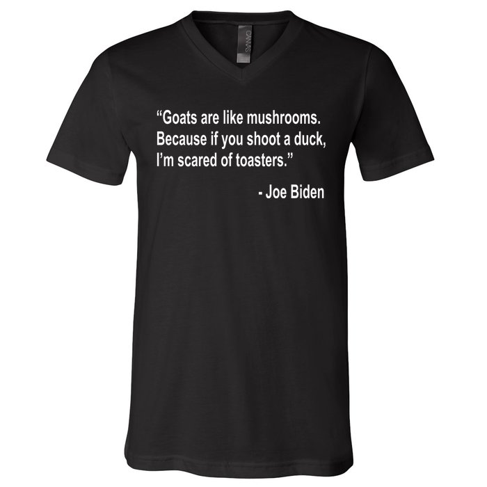 Joe Biden Funny Quote V-Neck T-Shirt