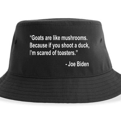 Joe Biden Funny Quote Sustainable Bucket Hat