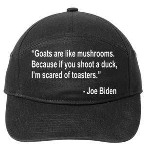 Joe Biden Funny Quote 7-Panel Snapback Hat