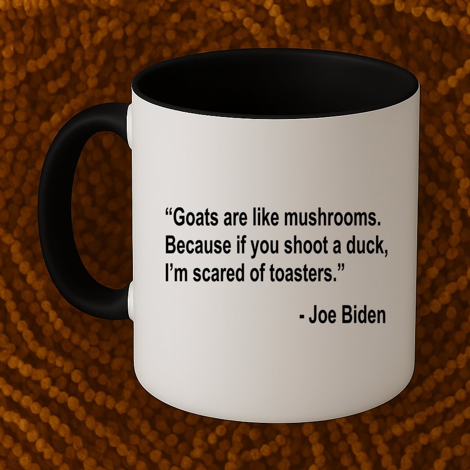 Joe Biden Funny Quote Mug
