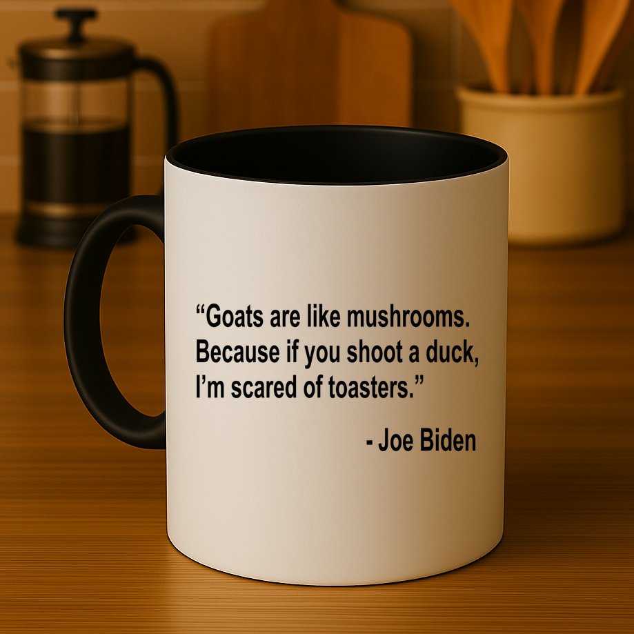 Joe Biden Funny Quote Mug