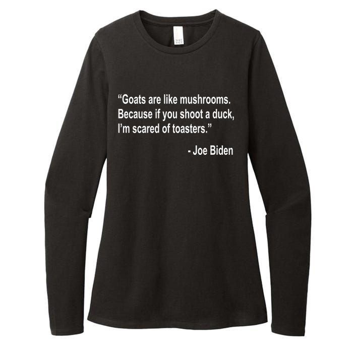 Joe Biden Funny Quote Womens CVC Long Sleeve Shirt