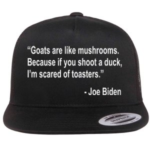 Joe Biden Funny Quote Flat Bill Trucker Hat