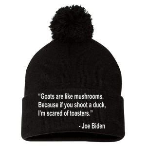 Joe Biden Funny Quote Pom Pom 12in Knit Beanie