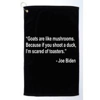 Joe Biden Funny Quote Golf Towel
