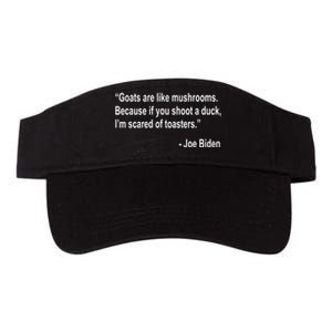 Joe Biden Funny Quote Valucap Bio-Washed Visor