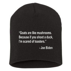 Joe Biden Funny Quote Short Acrylic Beanie