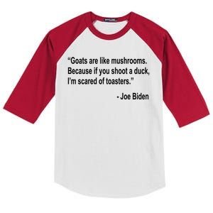 Joe Biden Funny Quote Kids Colorblock Raglan Jersey