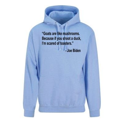 Joe Biden Funny Quote Unisex Surf Hoodie