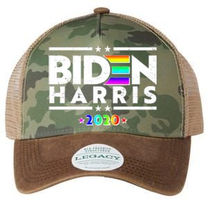 Joe Biden Kamala Harris LGBT Rainbow Stars logo Legacy Tie Dye Trucker Hat