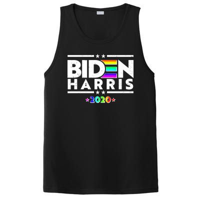 Joe Biden Kamala Harris LGBT Rainbow Stars logo PosiCharge Competitor Tank