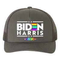 Joe Biden Kamala Harris LGBT Rainbow Stars logo Yupoong Adult 5-Panel Trucker Hat