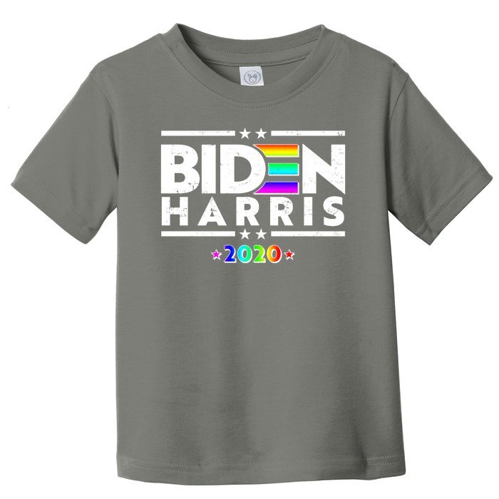 Joe Biden Kamala Harris LGBT Rainbow Stars logo Toddler T-Shirt