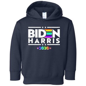 Joe Biden Kamala Harris LGBT Rainbow Stars logo Toddler Hoodie