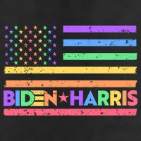 Joe Biden Kamala Harris LGBT USA Flag 7 Panel Mesh Trucker Snapback Hat