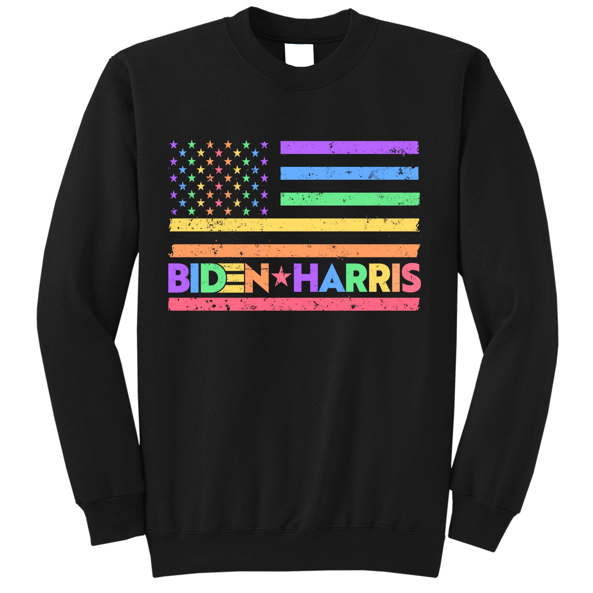 Joe Biden Kamala Harris LGBT USA Flag Sweatshirt