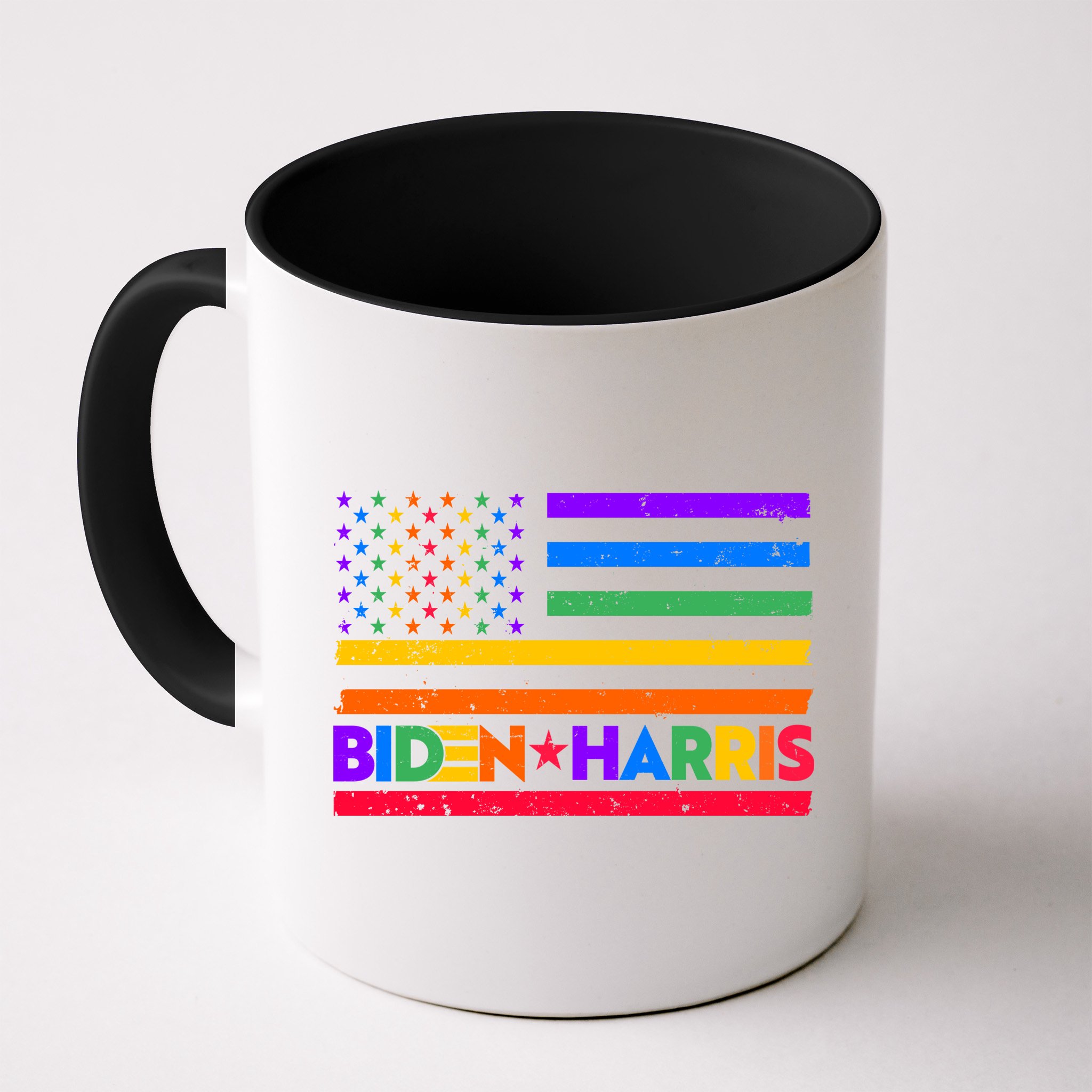 Joe Biden Kamala Harris LGBT USA Flag Mug
