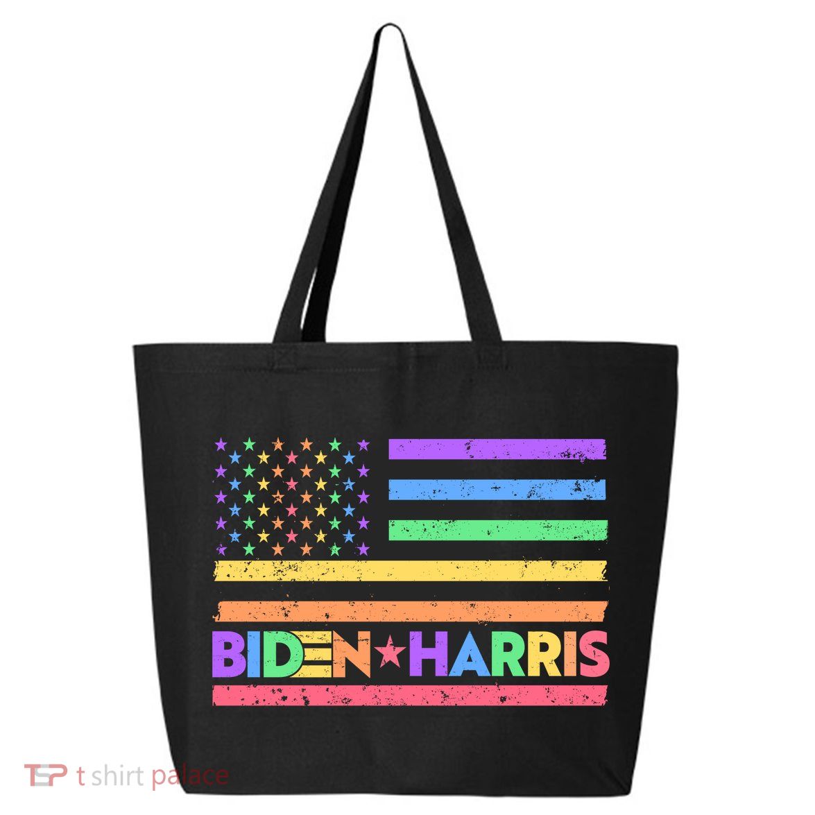 Joe Biden Kamala Harris LGBT USA Flag 25L Jumbo Tote
