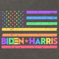 Joe Biden Kamala Harris LGBT USA Flag Cotton Canvas Backpack