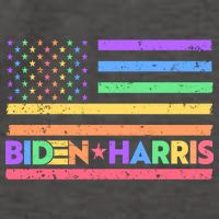 Joe Biden Kamala Harris LGBT USA Flag Vector Backpack