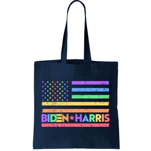 Joe Biden Kamala Harris LGBT USA Flag Tote Bag