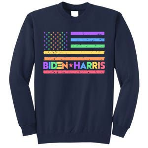 Joe Biden Kamala Harris LGBT USA Flag Tall Sweatshirt