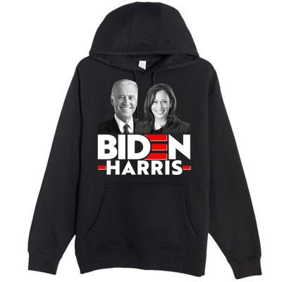 Joe Biden Kamala Harris Portraits 2020  Premium Pullover Hoodie