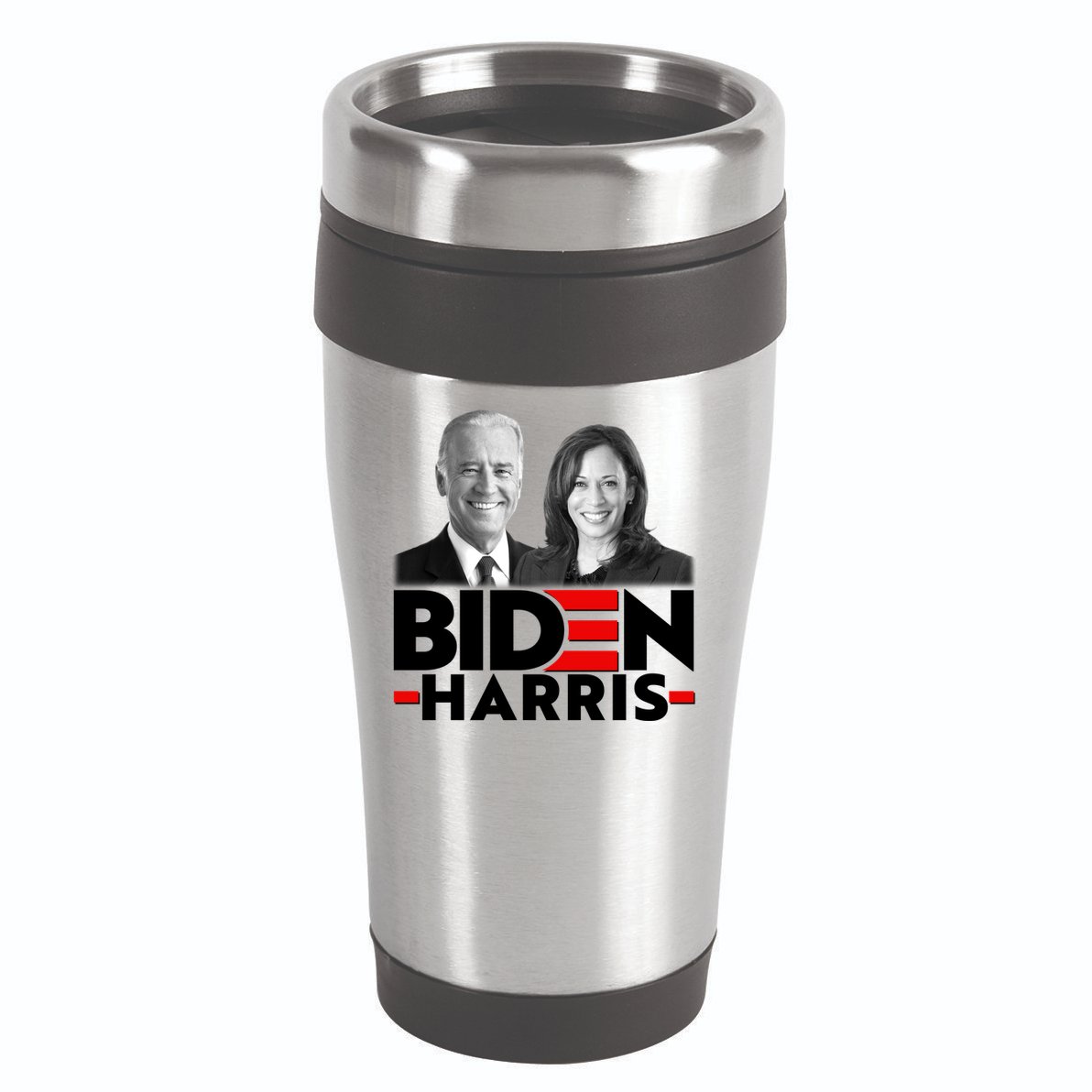 Joe Biden Kamala Harris Portraits 2020  16oz Travel Tumbler