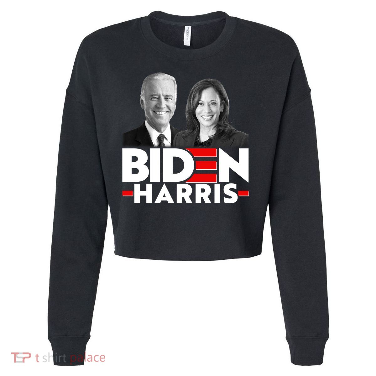 Joe Biden Kamala Harris Portraits 2020  Cropped Pullover Crew