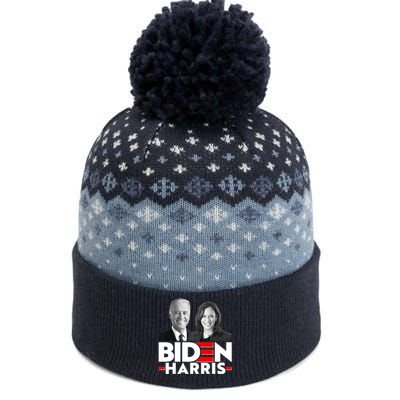 Joe Biden Kamala Harris Portraits 2020  The Baniff Cuffed Pom Beanie