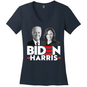 Joe Biden Kamala Harris Portraits 2020  Women's V-Neck T-Shirt