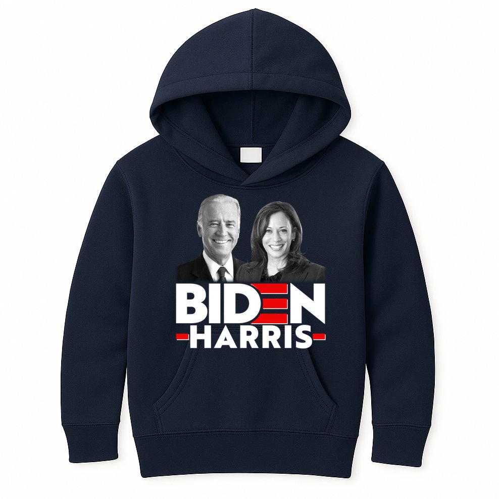 Joe Biden Kamala Harris Portraits 2020  Kids Hoodie
